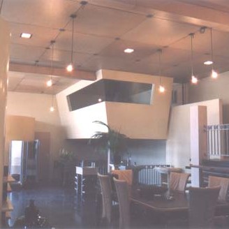 modern stucwerk restaurant